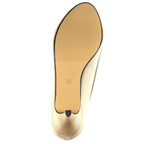 Ripley Champagne Satin Peep Toe