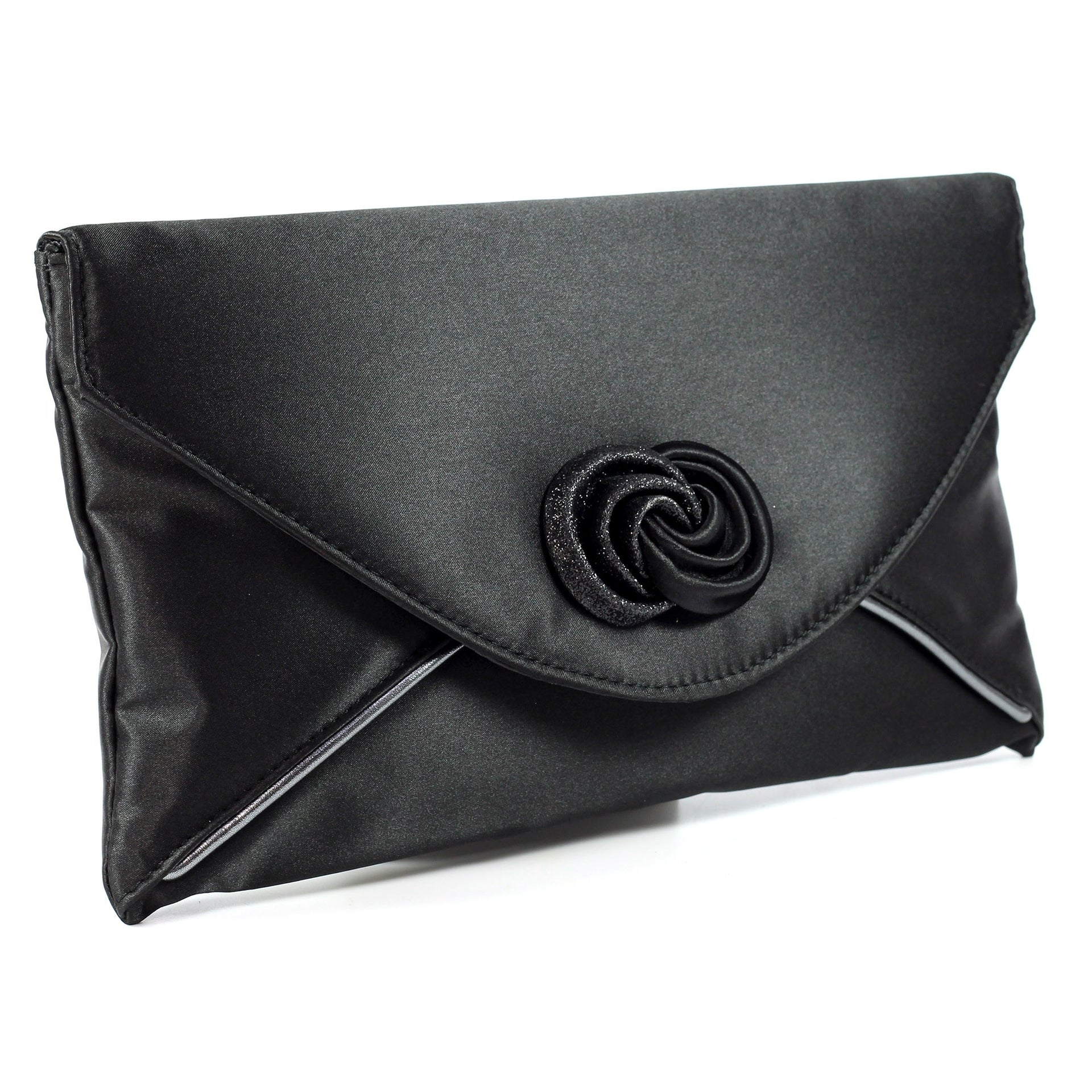 Ripley Black Satin Bag