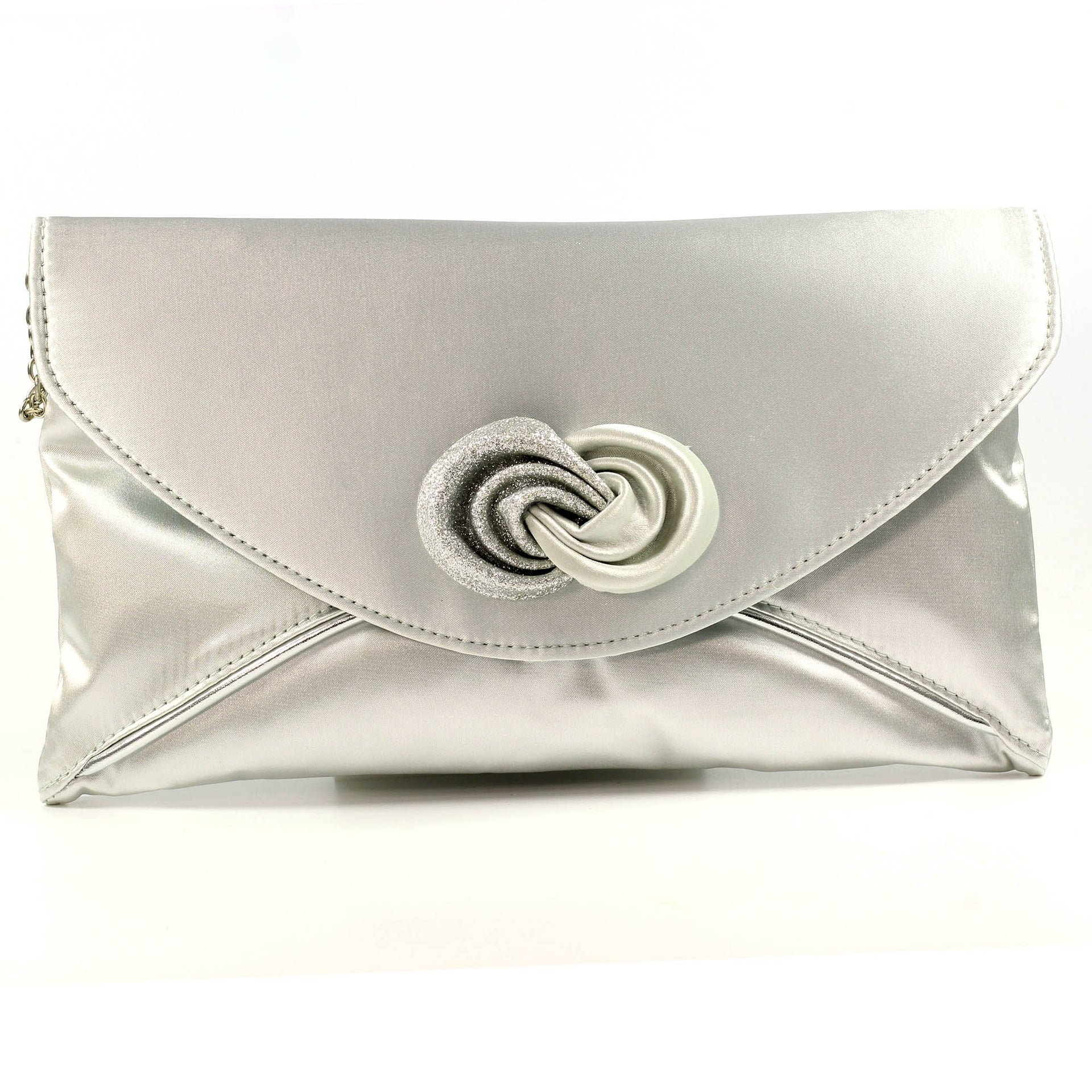 Ripley Silver Satin Bag