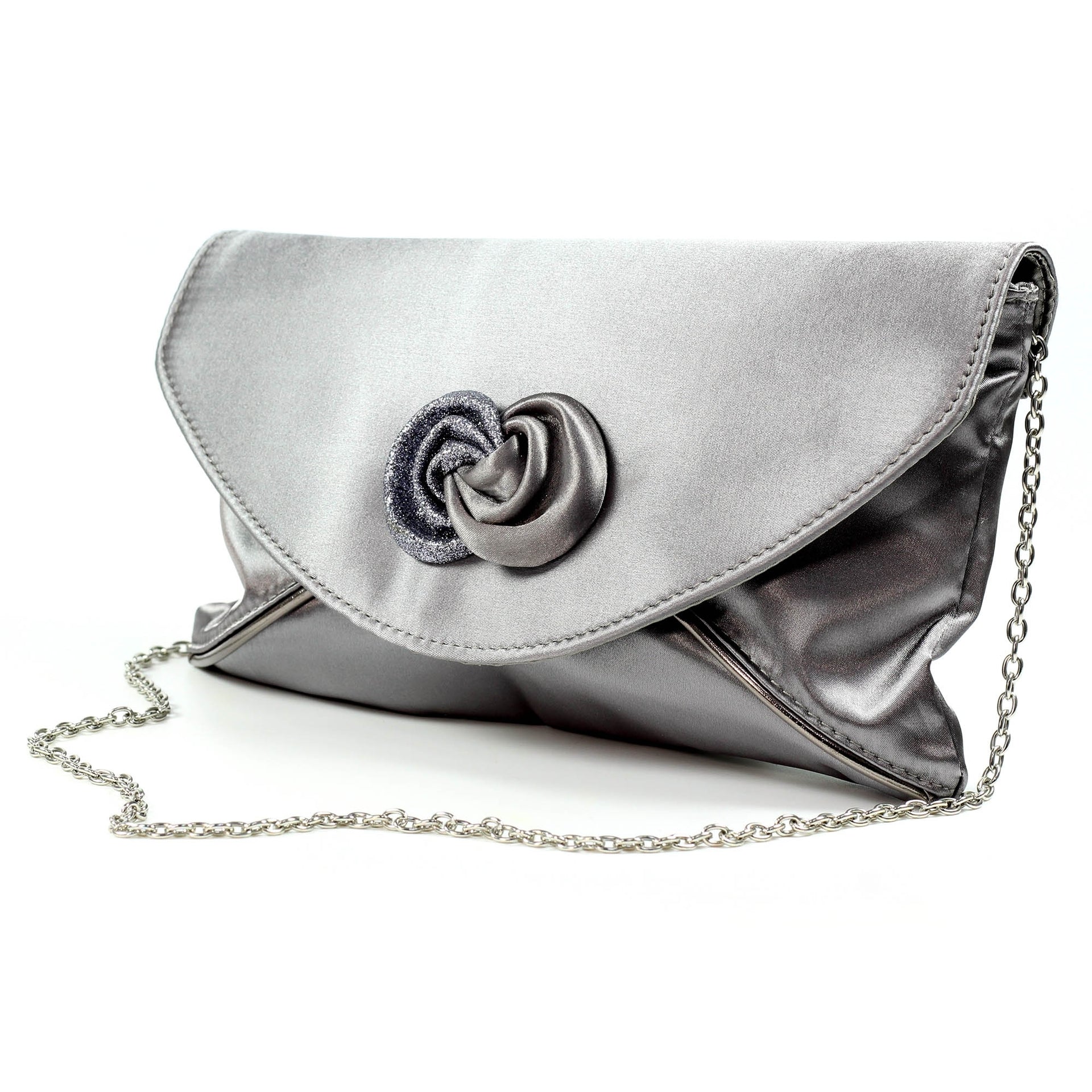 Ripley Grey Satin Bag