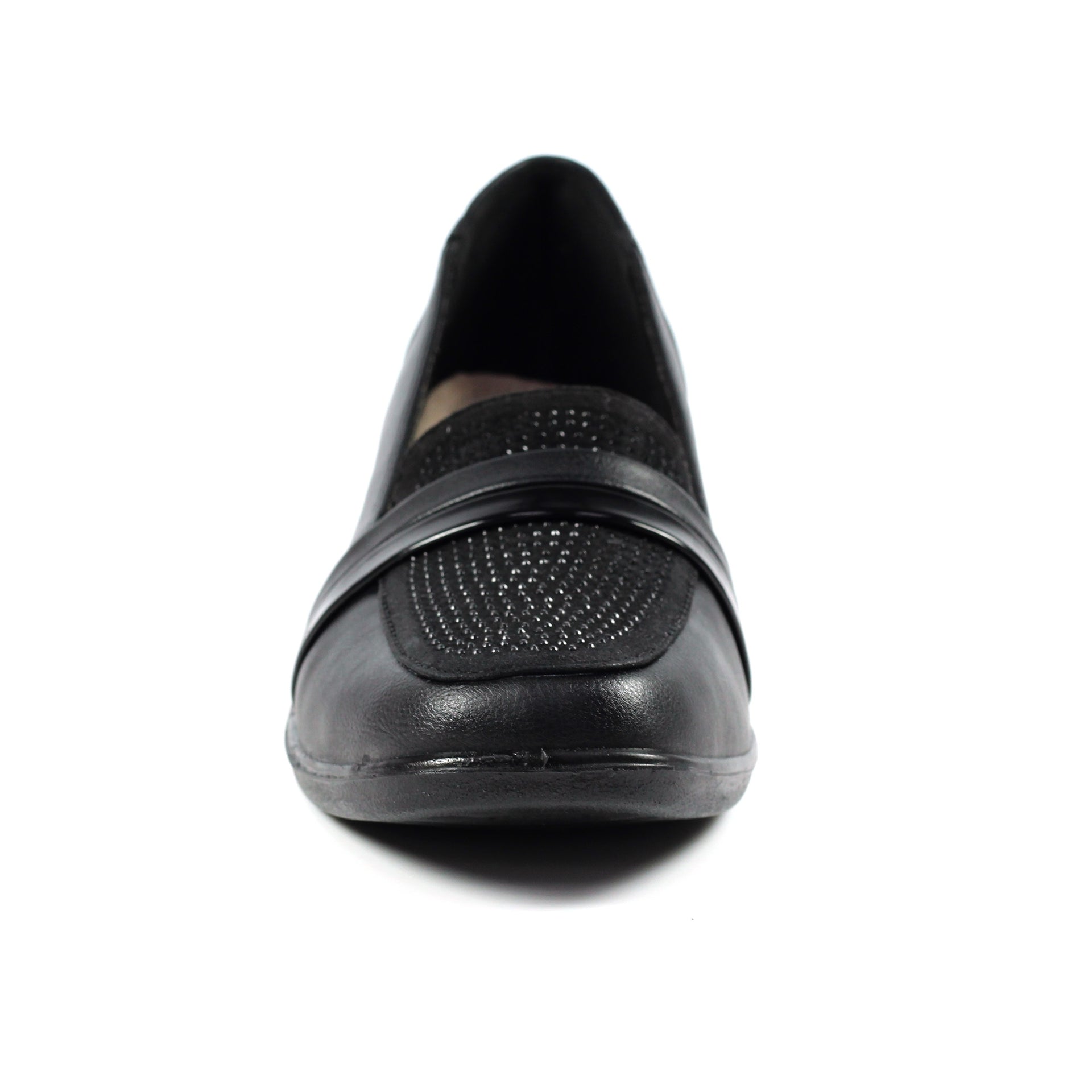 Esther Black Comfort Wedge Shoe
