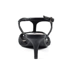 Francie Wide Fit Black Gemstone Sandal