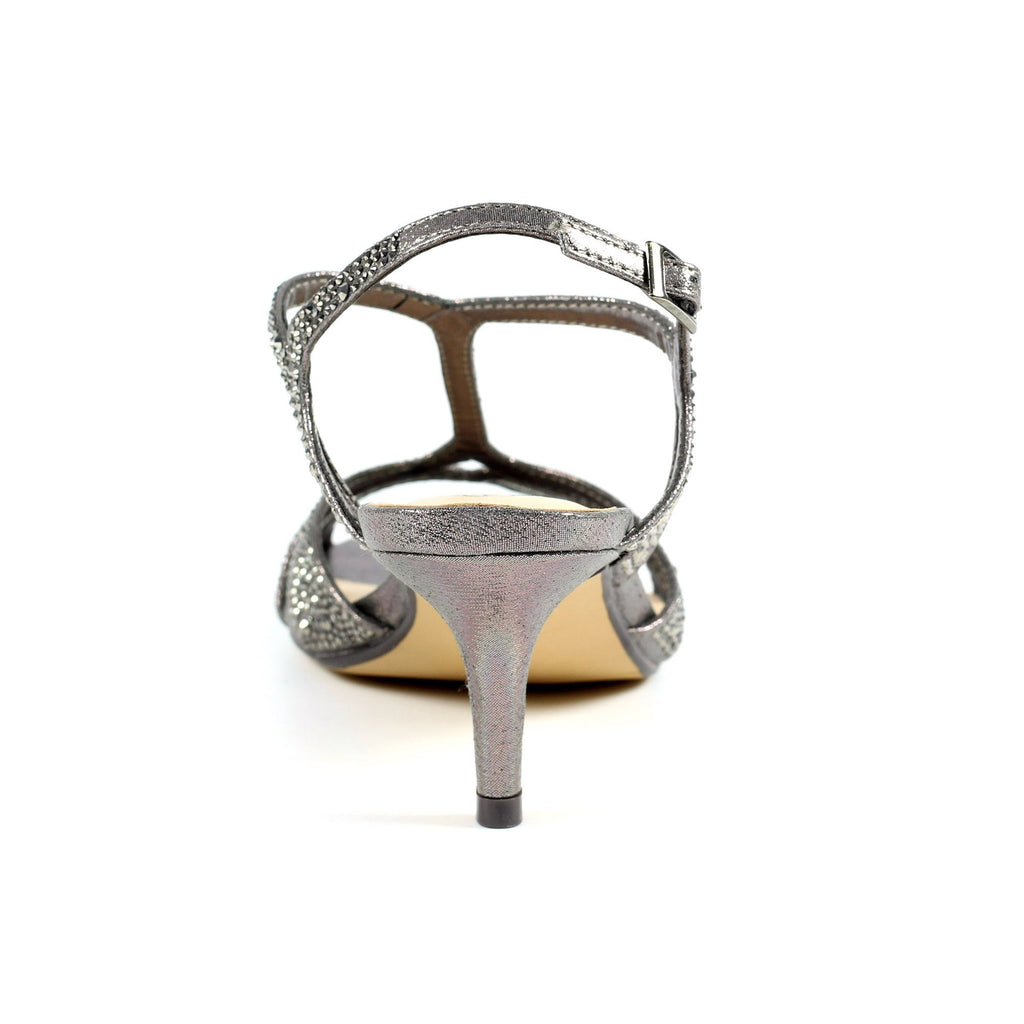 Francie Wide Fit Pewter Gemstone Sandal