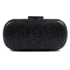 Francie Black Gemstone Clutch Bag