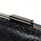 Francie Black Gemstone Clutch Bag