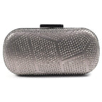 Francie Pewter Gemstone Clutch Bag