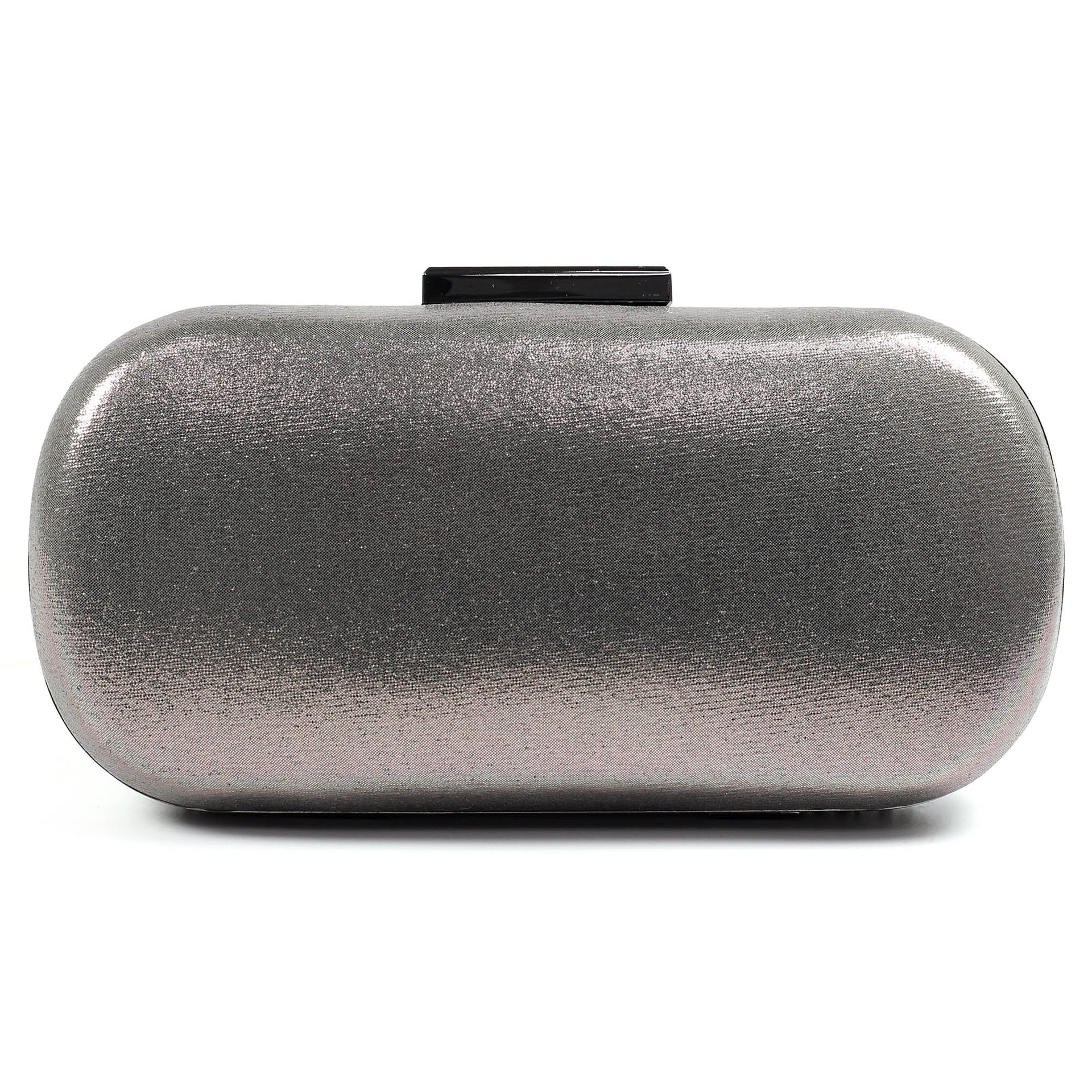 Francie Pewter Gemstone Clutch Bag