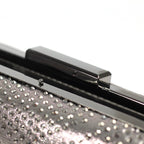 Francie Pewter Gemstone Clutch Bag
