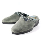 Michelle Grey Ocelot Slipper