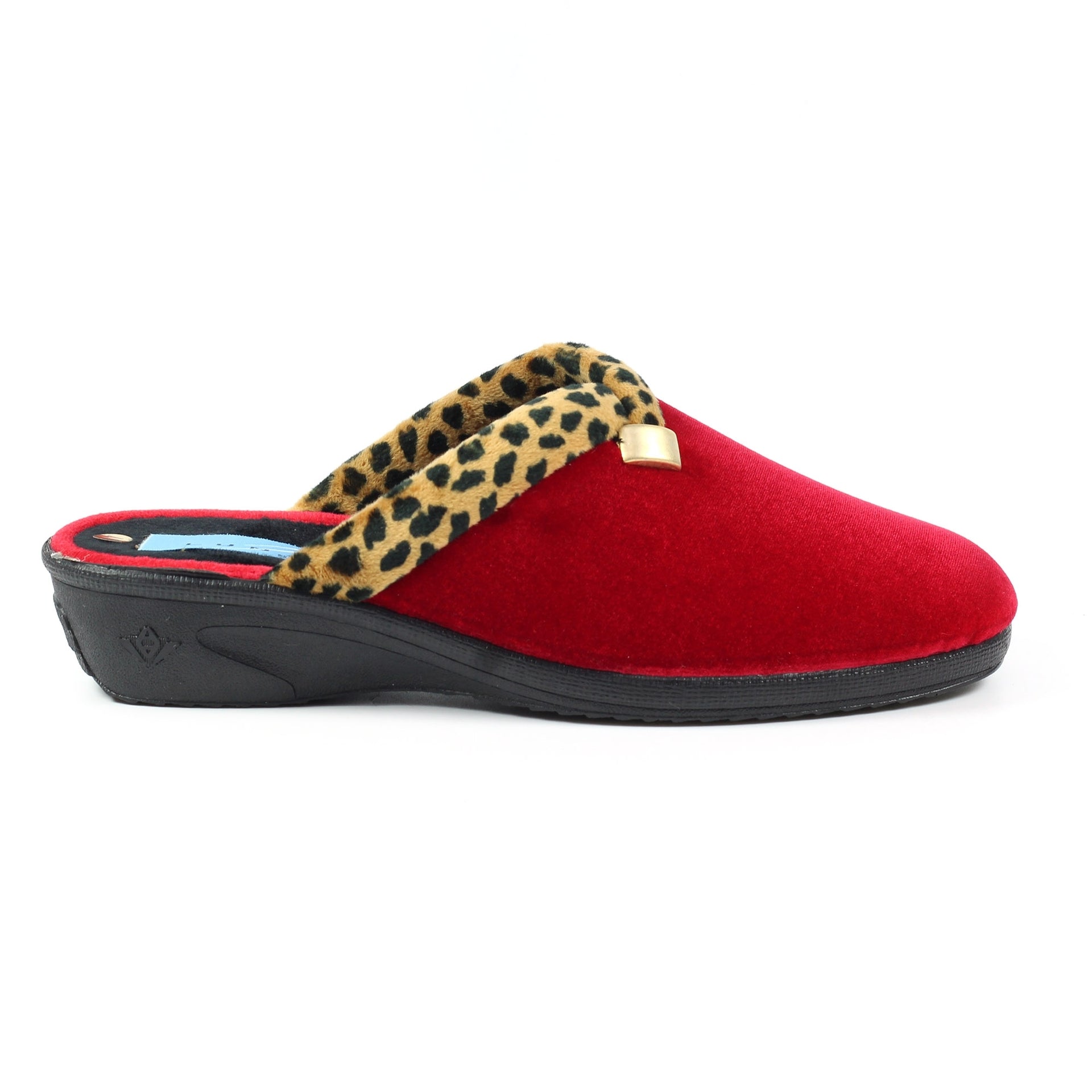 Michelle Red Ocelot Slipper