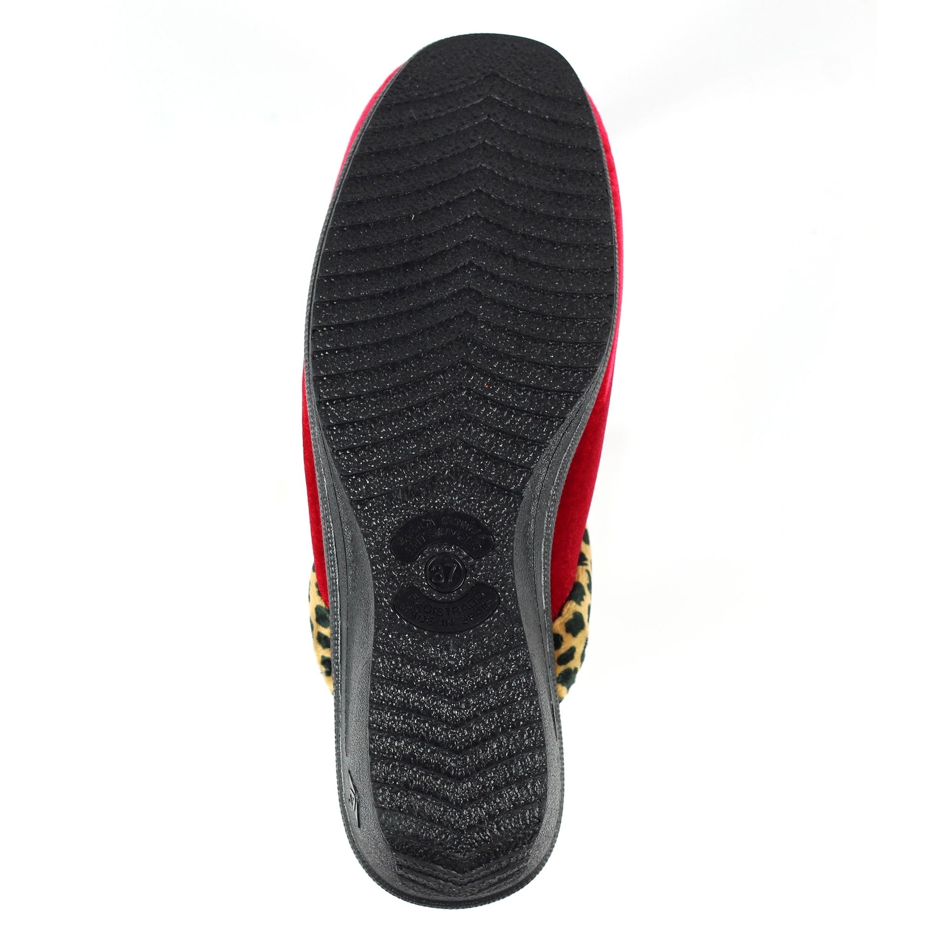 Michelle Red Ocelot Slipper