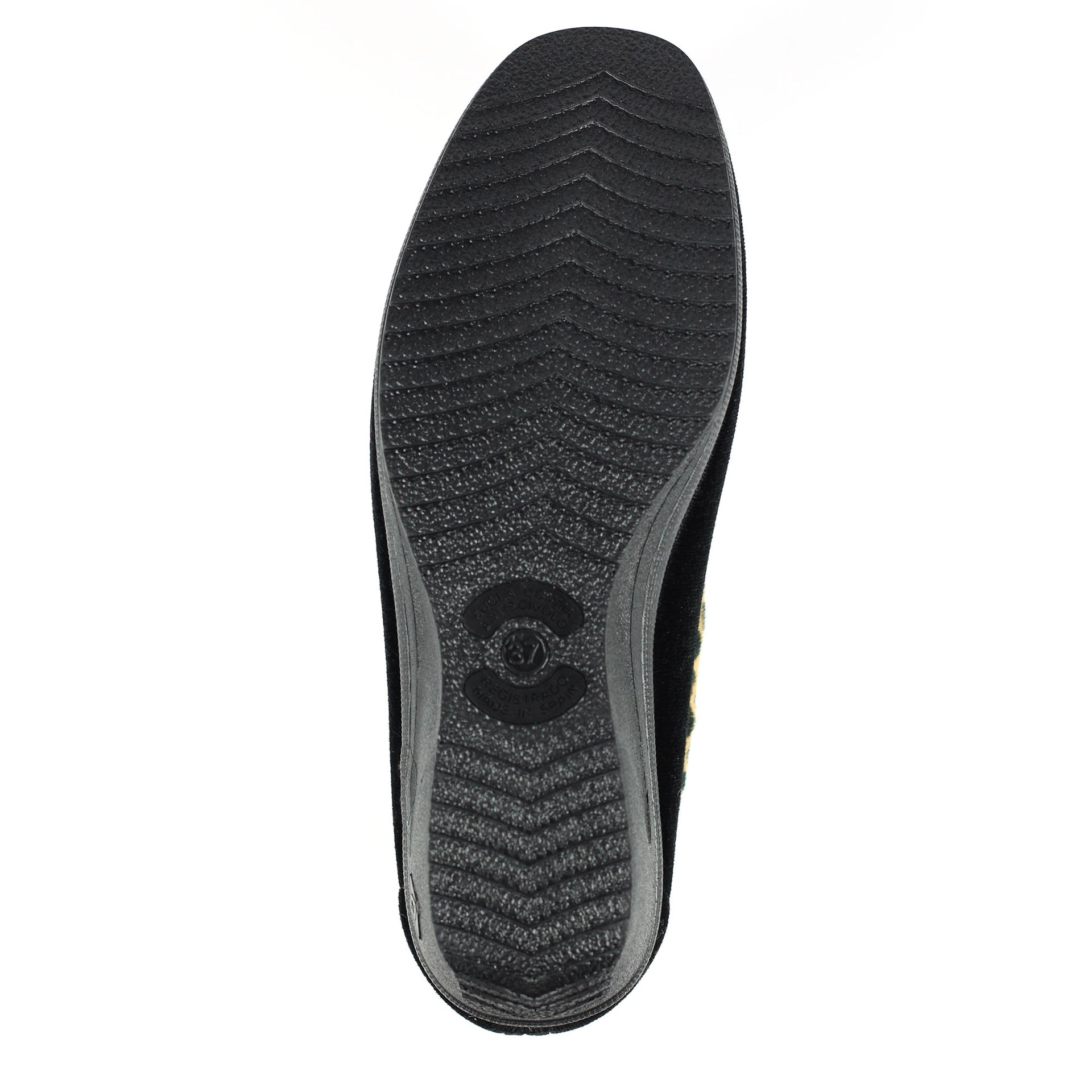 Paloma Black Leopard Trim Slipper