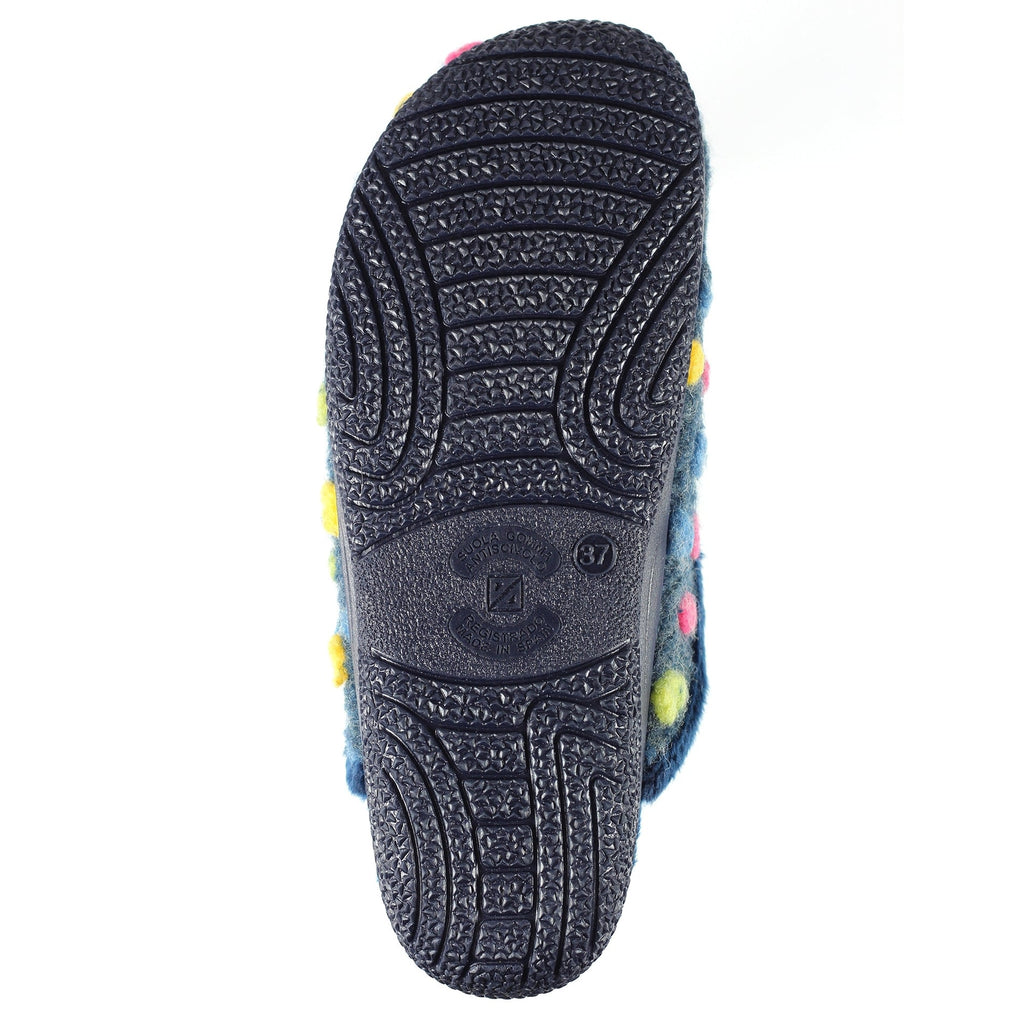 Montreal Blue Mule Slipper