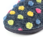 Montreal Blue Mule Slipper