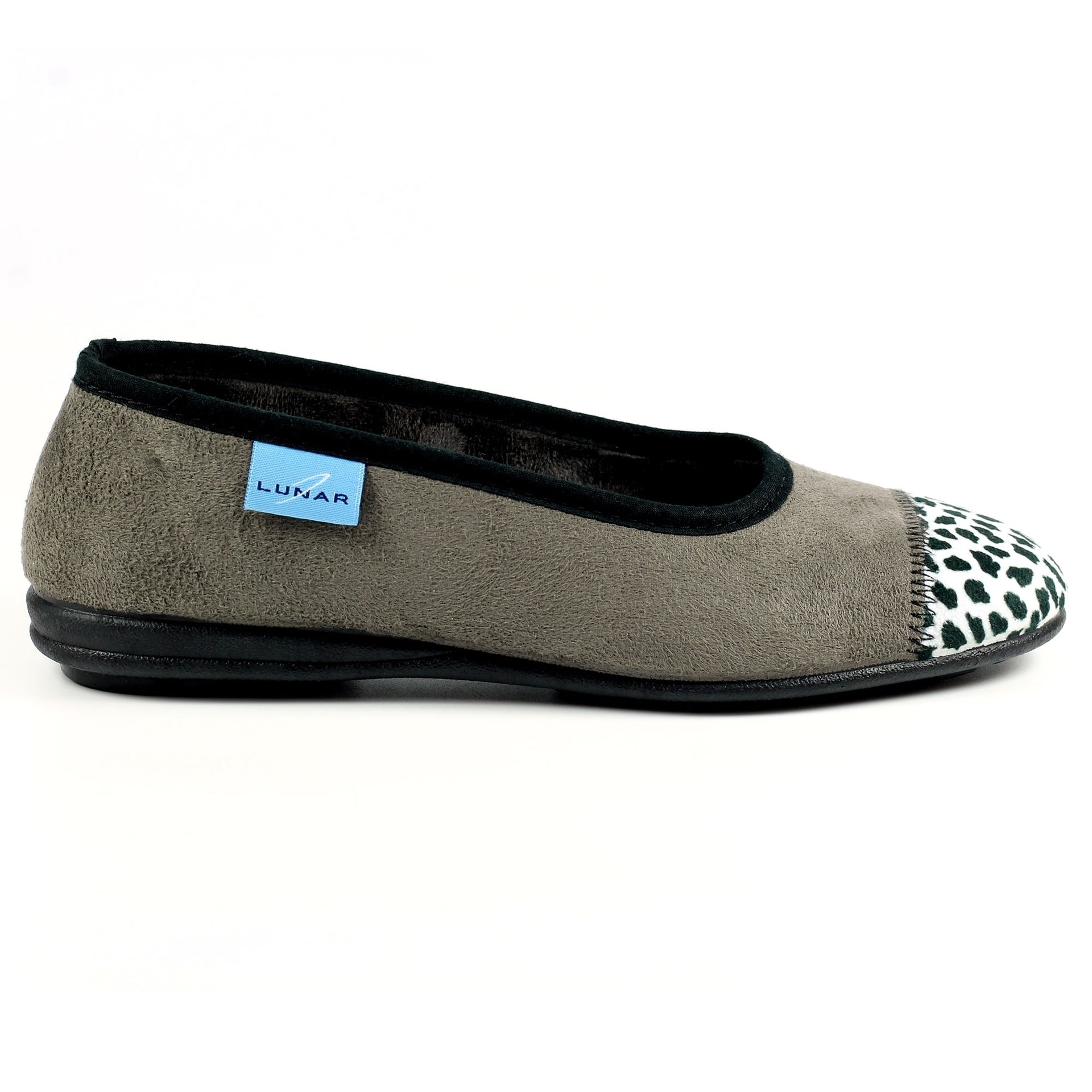 Jessie Grey Leopard Pump Slipper