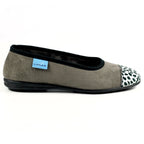 Jessie Grey Leopard Pump Slipper