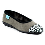 Jessie Grey Leopard Pump Slipper