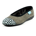 Jessie Grey Leopard Pump Slipper