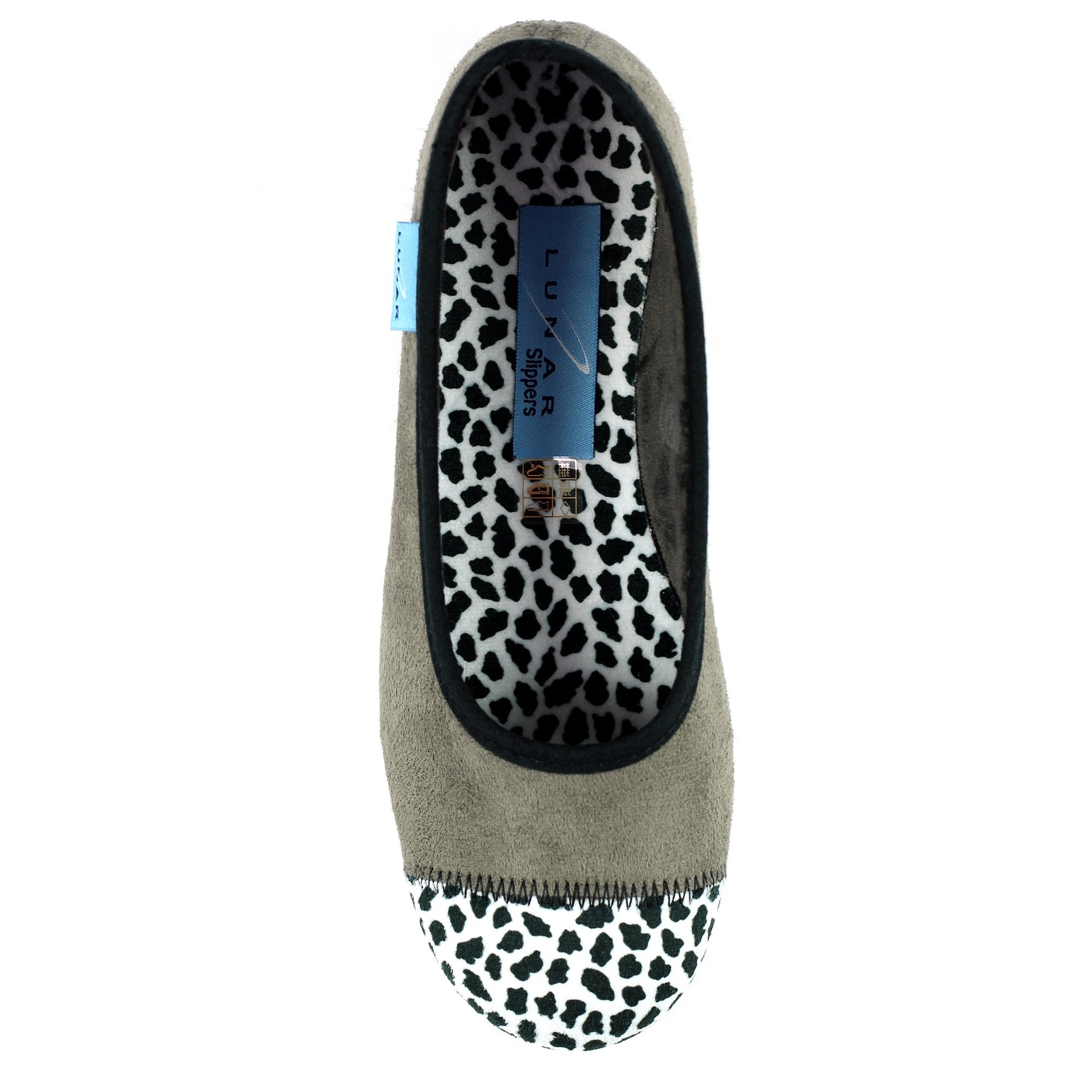 Jessie Grey Leopard Pump Slipper