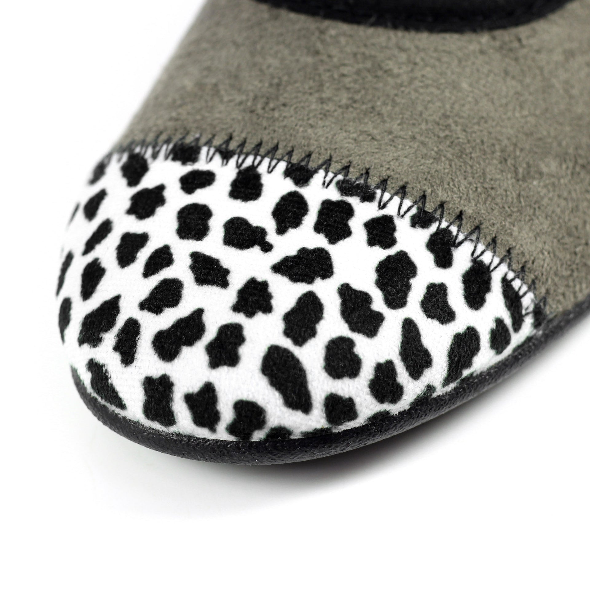 Jessie Grey Leopard Pump Slipper