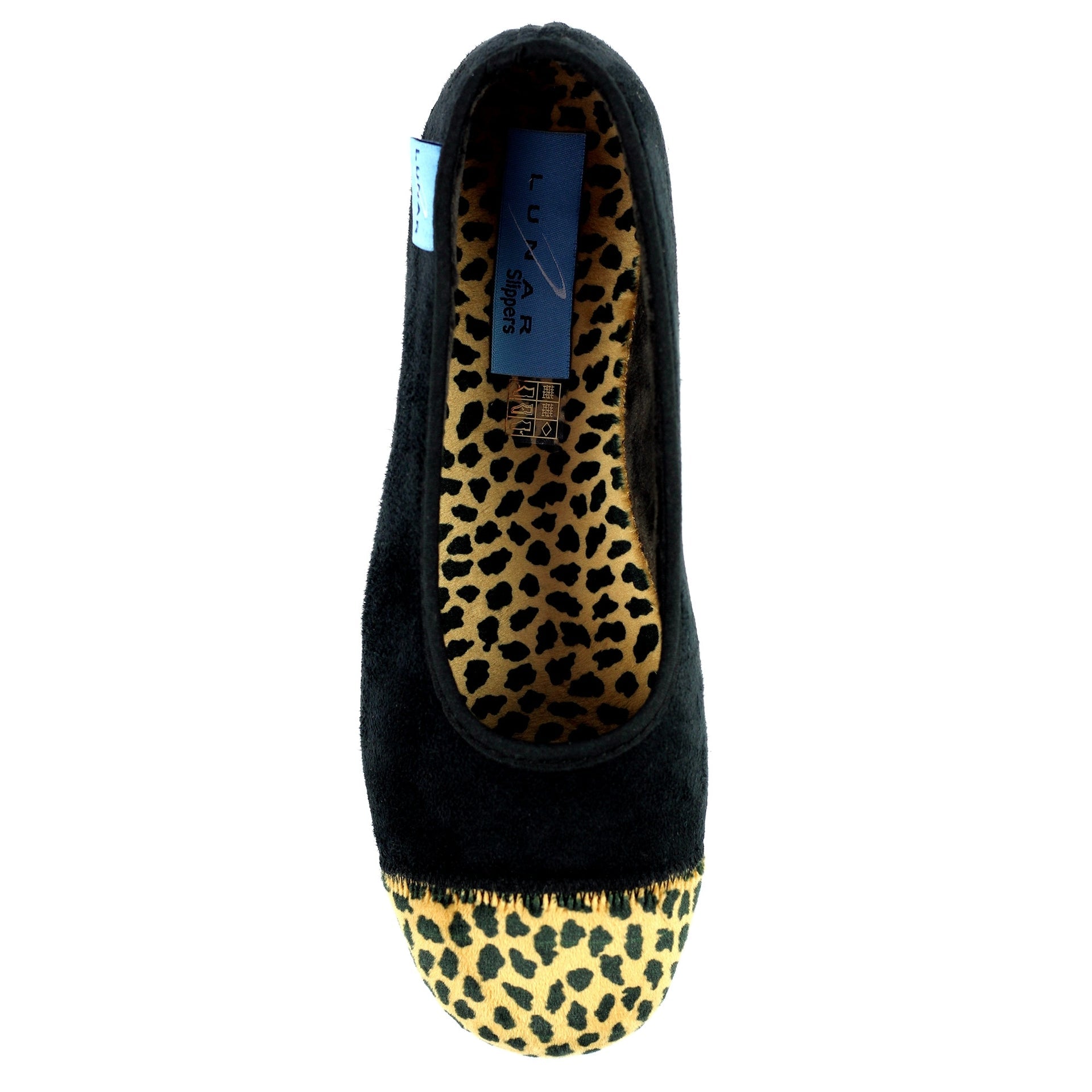 Jessie Black Leopard Pump Slipper