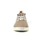 St Austell Taupe Leather Plimsoll