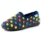 Helix Blue Polka Dot Slipper
