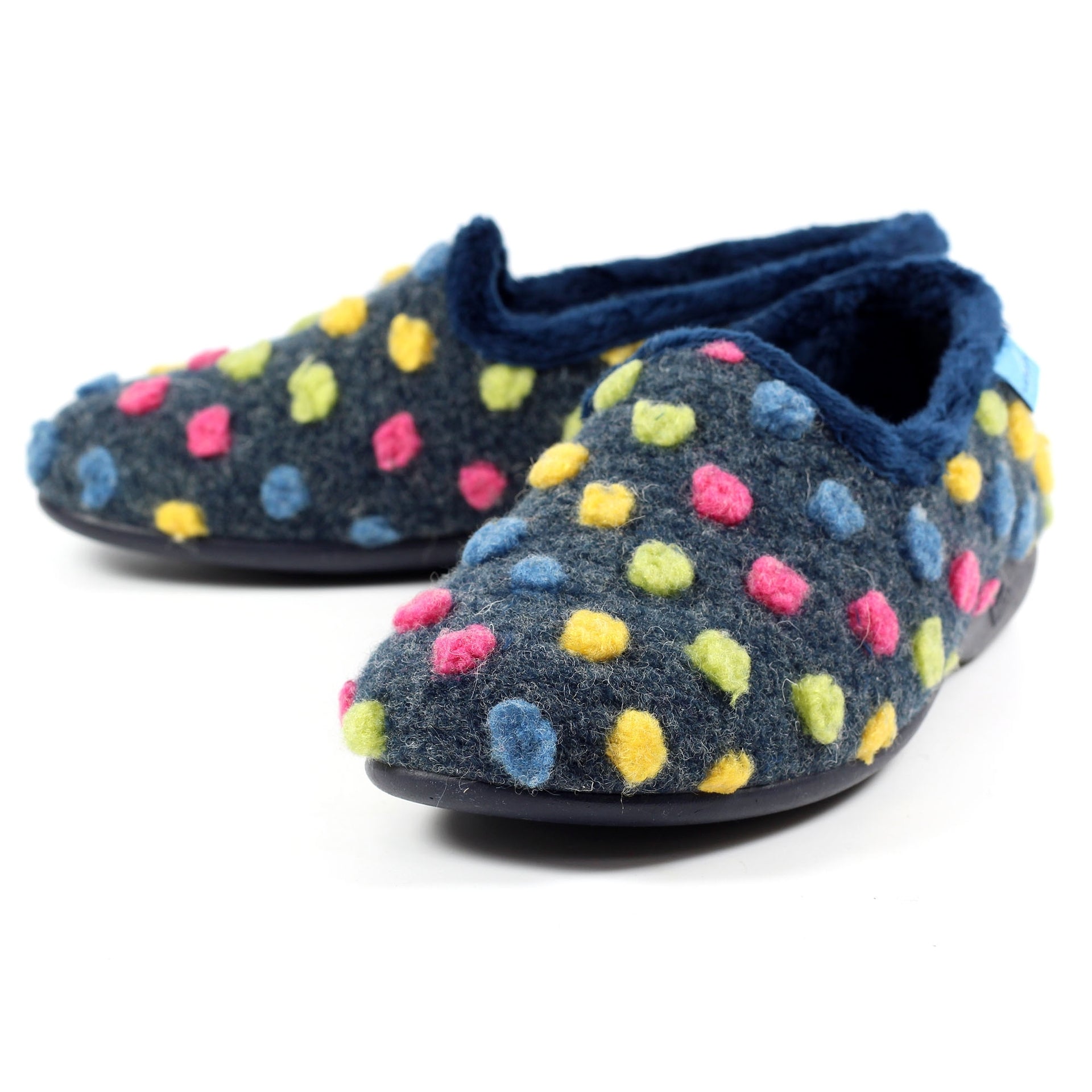 Helix Blue Polka Dot Slipper