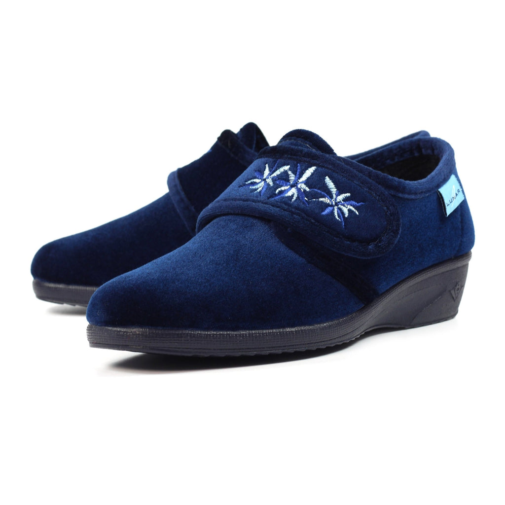 Paula II Navy Slipper