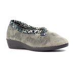 Paloma Grey Leopard Trim Slipper