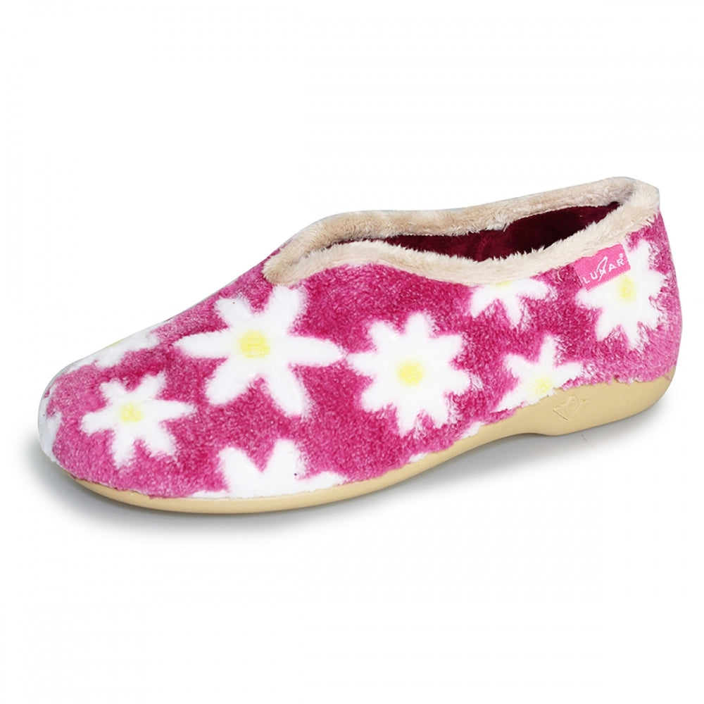 Daisy Pink Flower Slipper