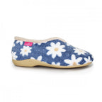 Daisy Blue Flower Slipper