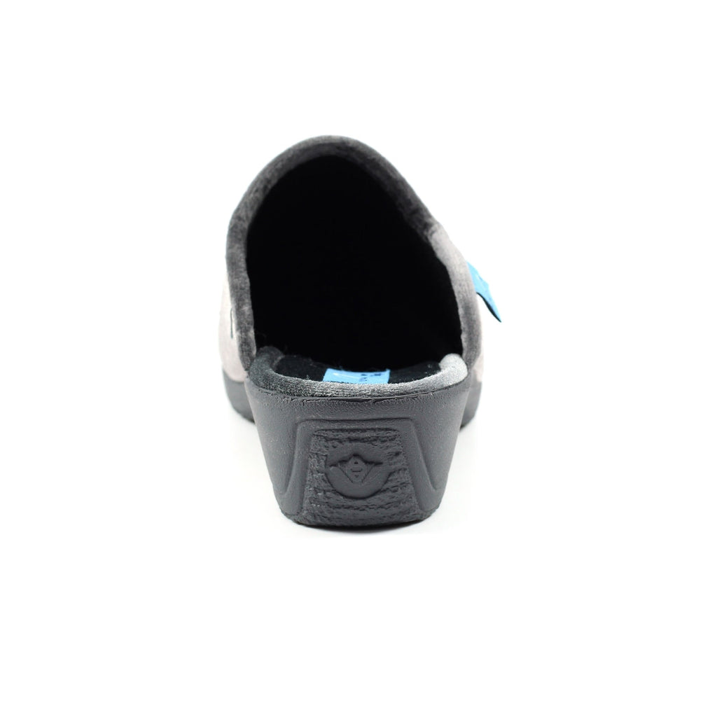 Audrey Grey Mule Slipper