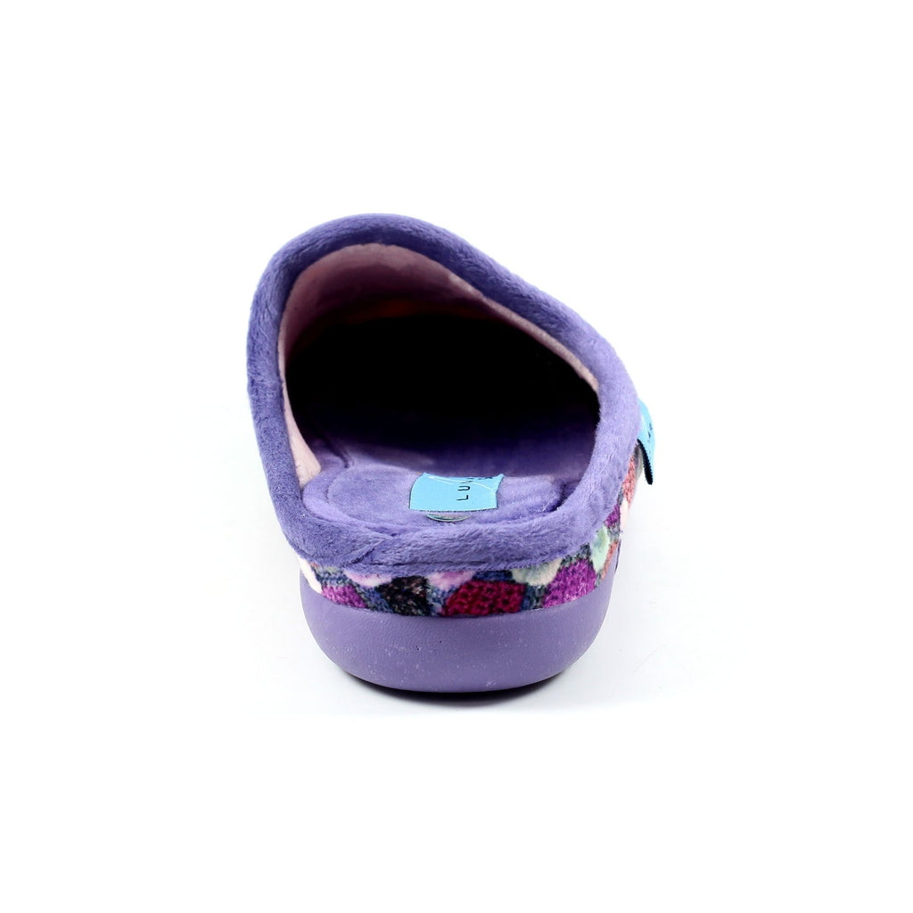 Crackle Purple Slip On Slipper