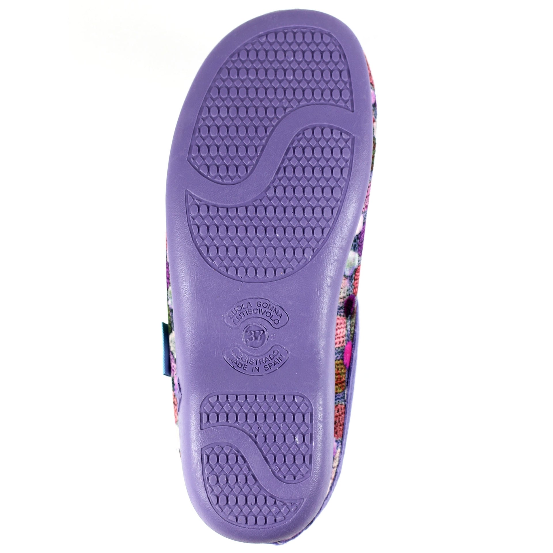 Crackle Purple Slip On Slipper