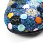 Crackle Blue Slip On Slipper