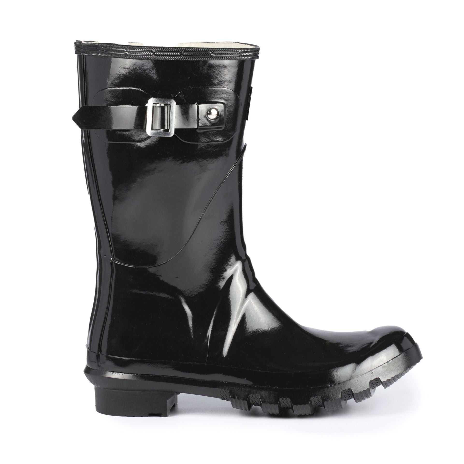 Sweden Black Mid-Calf Wellington