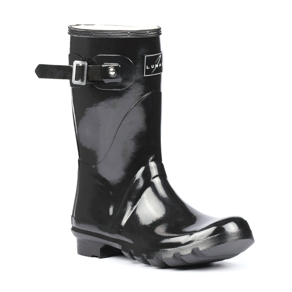 Sweden Black Mid-Calf Wellington