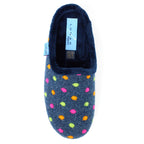 Peanut Navy Mule Slipper