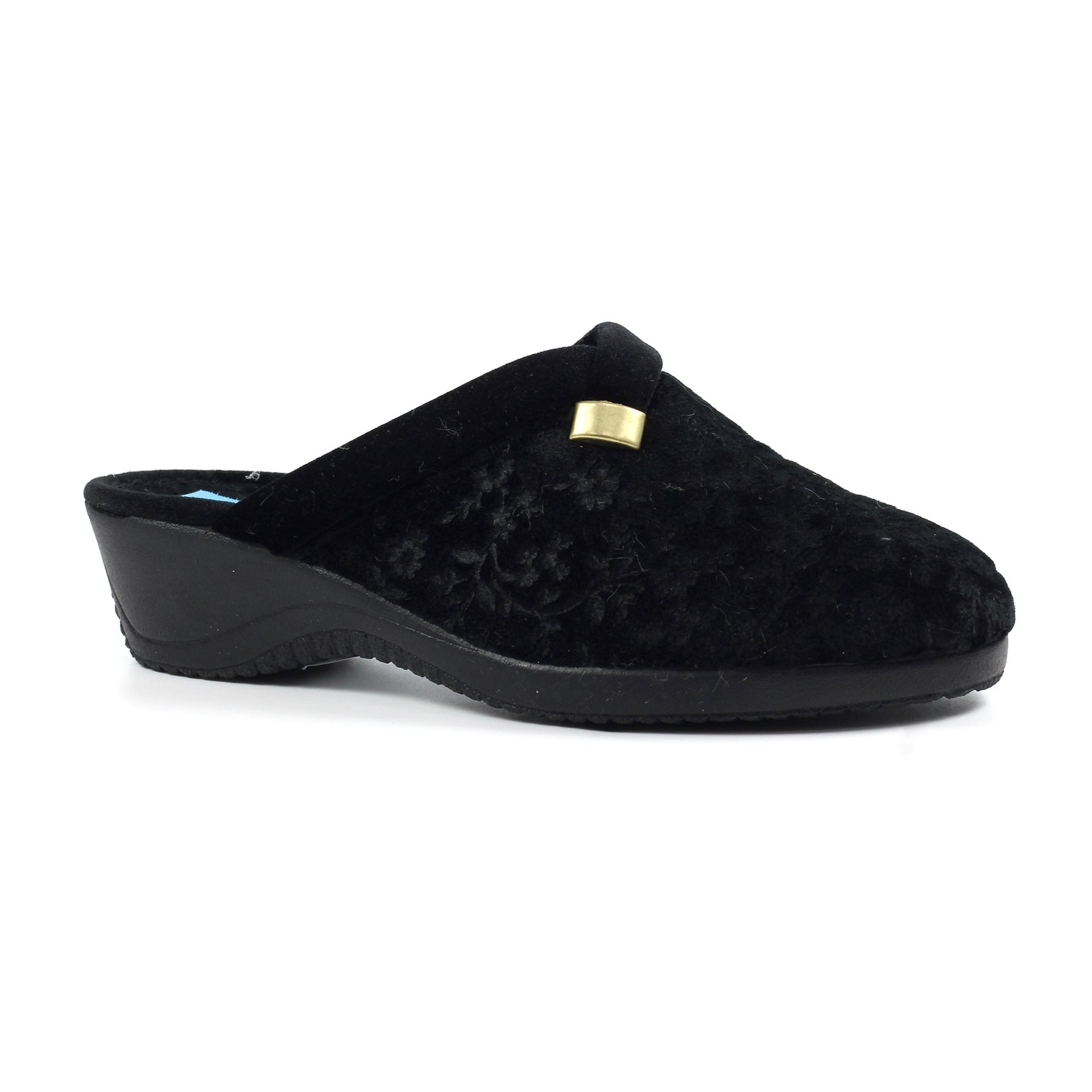 Amaretto Black Mule Slipper