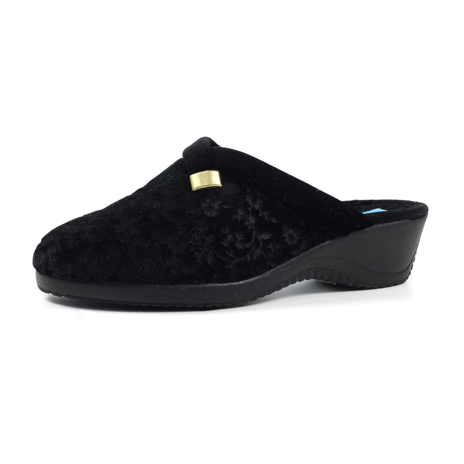 Amaretto Black Mule Slipper