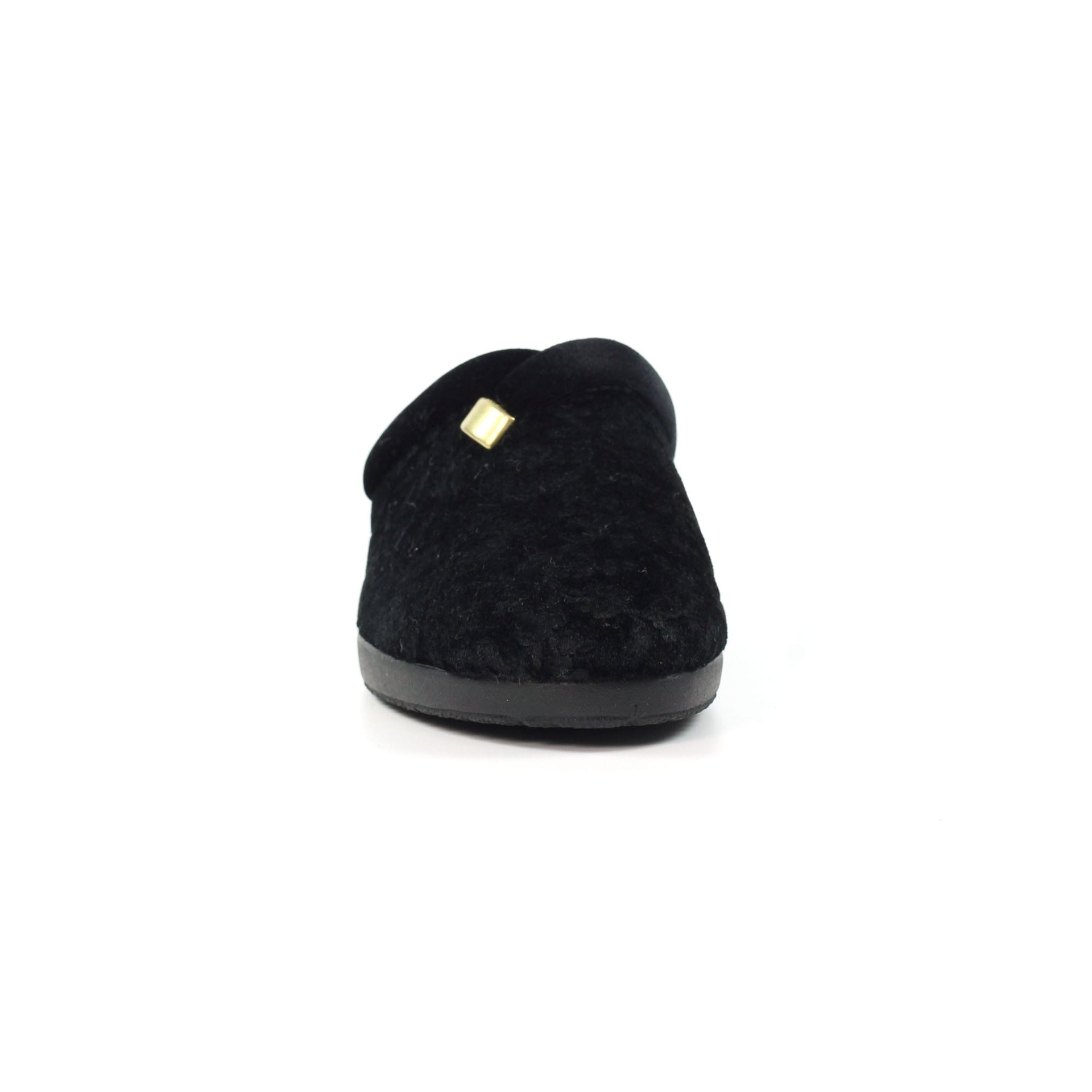 Amaretto Black Mule Slipper