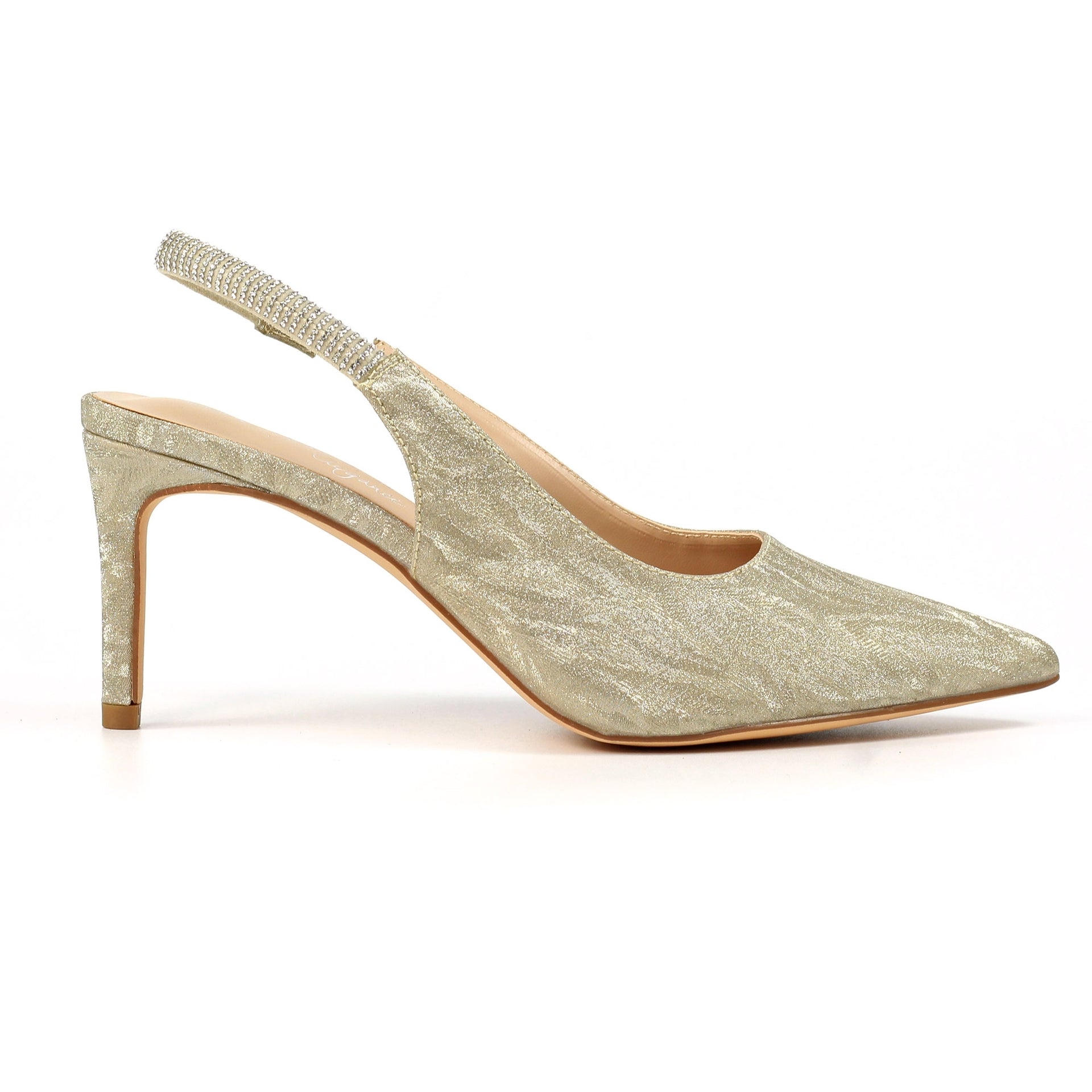 Janine Gold Slingback Heel