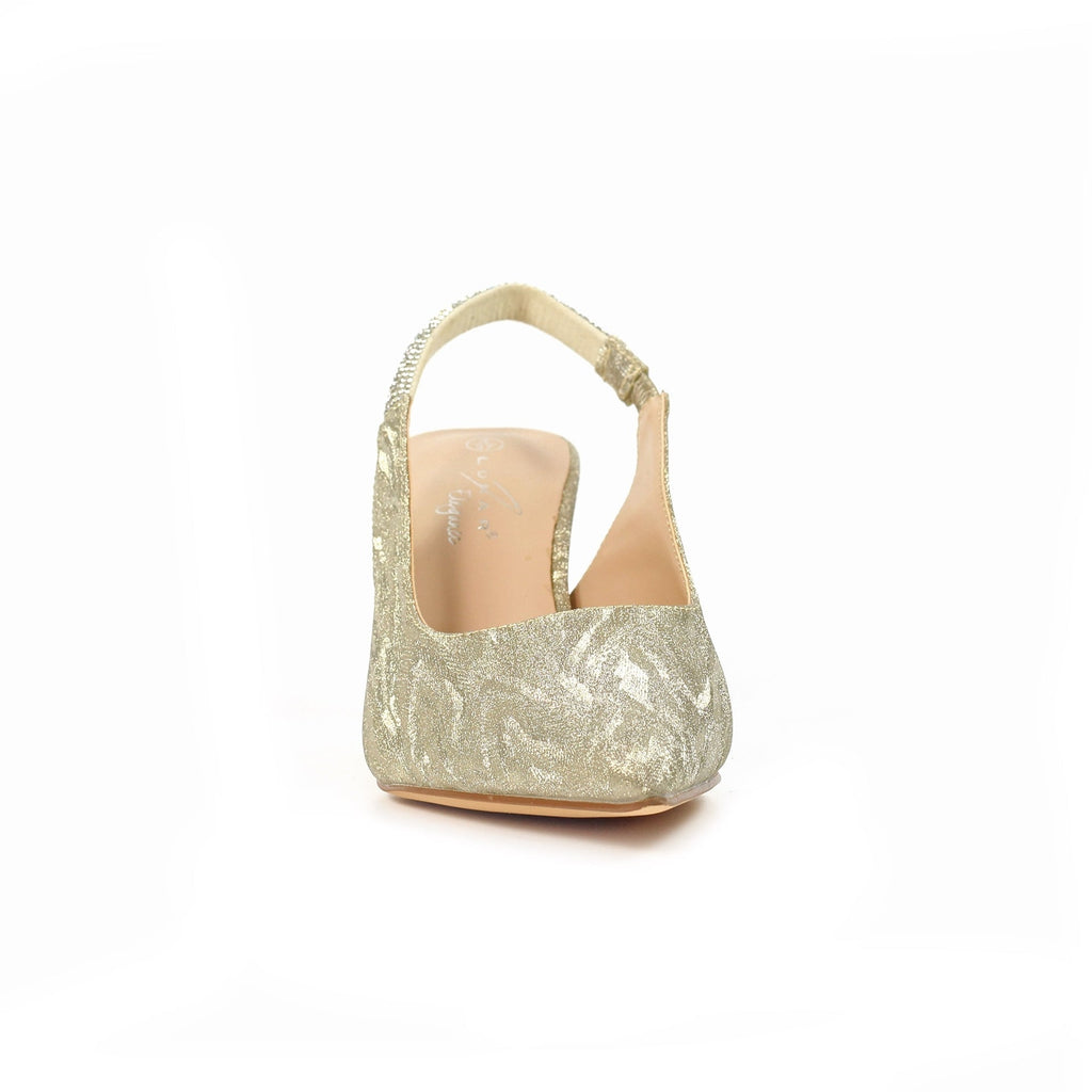 Janine Gold Slingback Heel