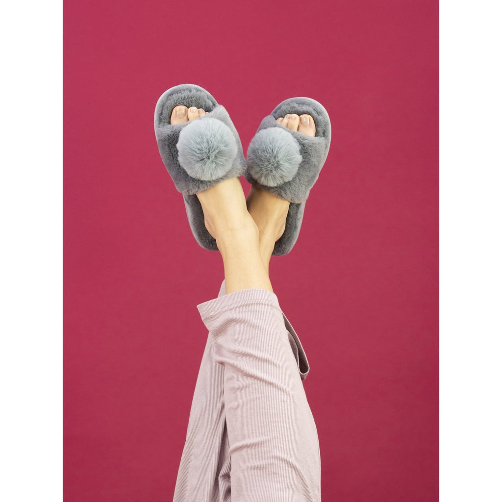 Cara Grey Slipper