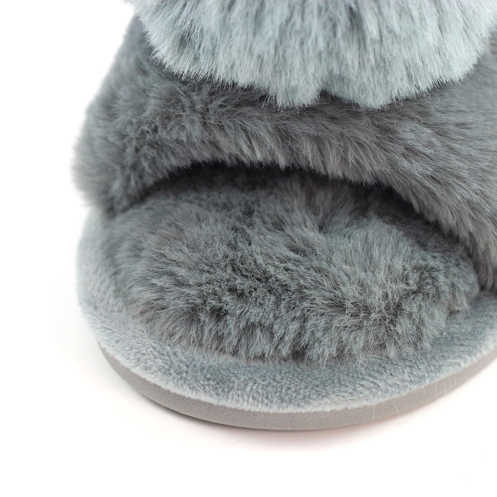 Cara Grey Slipper