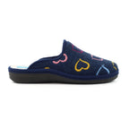 Love Navy Mule Slipper