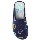 Love Navy Mule Slipper