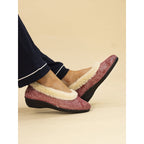 Marlene Burgundy Wedge Slipper