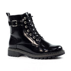 Parlour Black Patent Ankle Boot